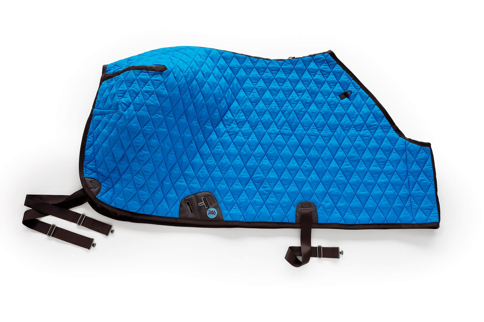 Copertina invernale blu per cavallo in nylon impermeabile e lana | 246 Reiner Professional