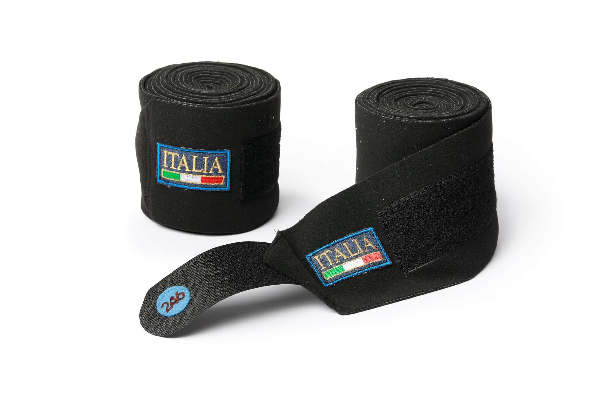 Fasce da lavoro per cavalli in pile tecnico elasticizzato nero | 246 Reiner Professional