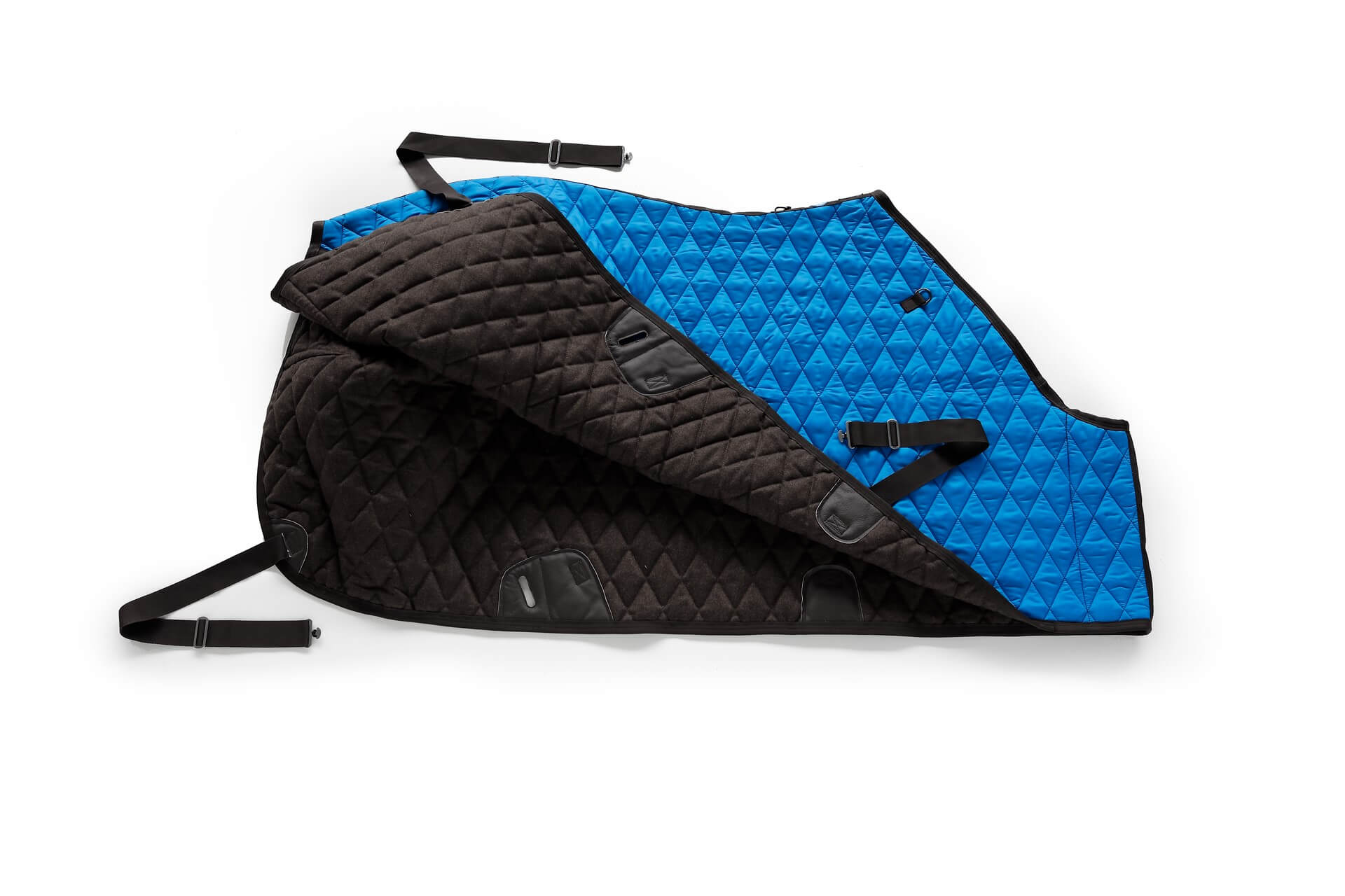 Copertina invernale blu per cavallo in nylon impermeabile e lana | 246 Reiner Professional