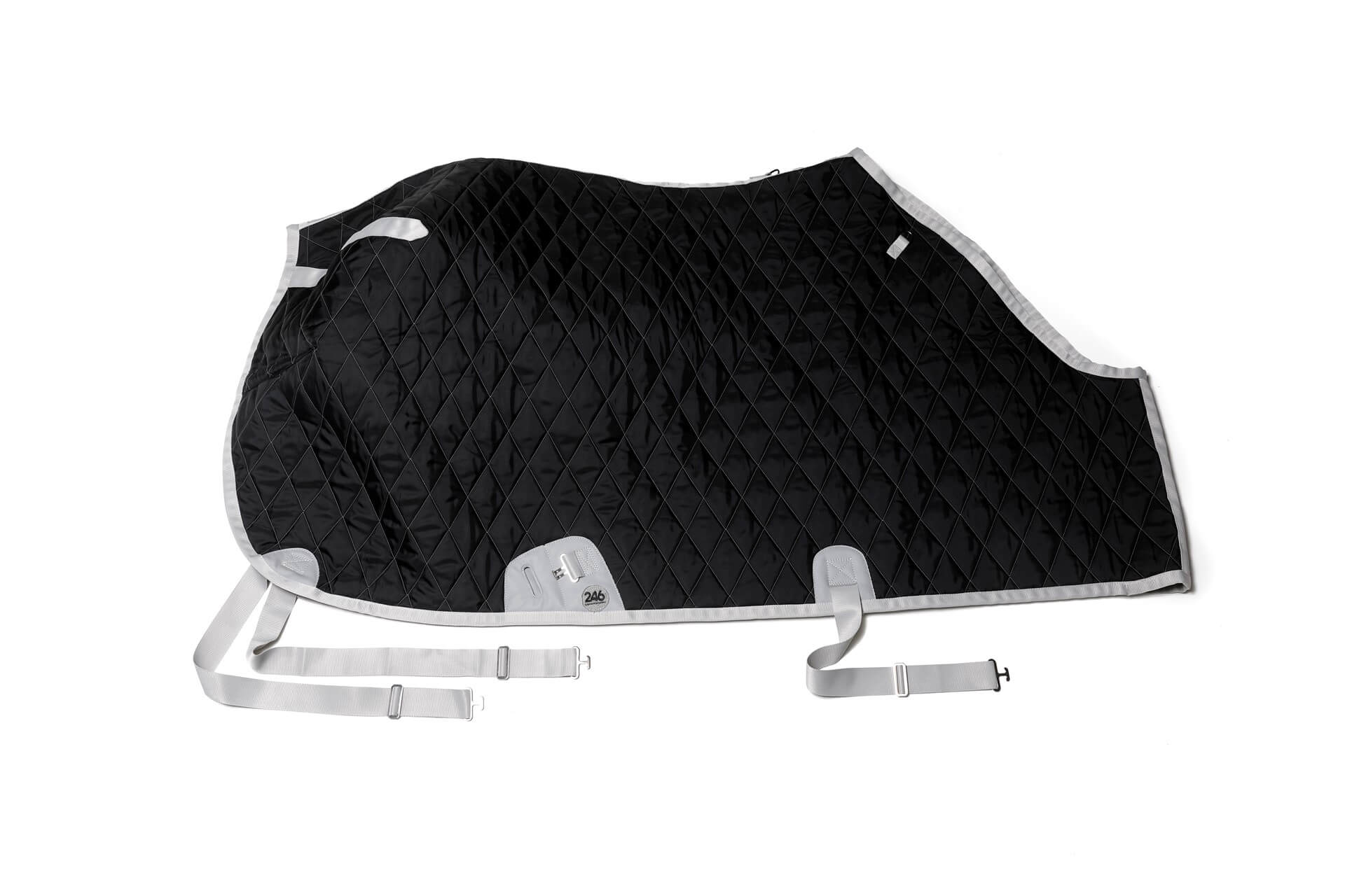 Copertina invernale nera per cavallo in nylon impermeabile e lana | 246 Reiner Professional