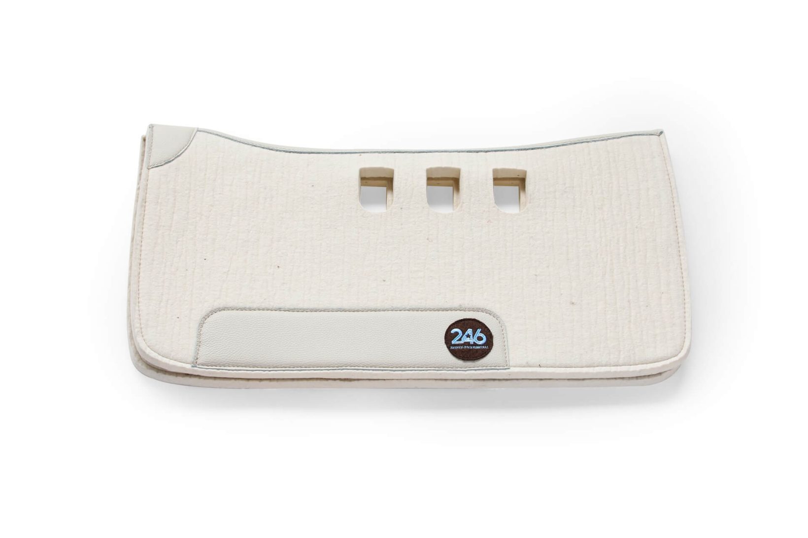 Sottosella da lavoro reining monta western sagomato con foratura bianco | 246 Reiner Professional